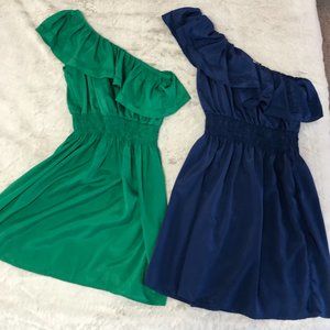 Two One-shoulder Dresses